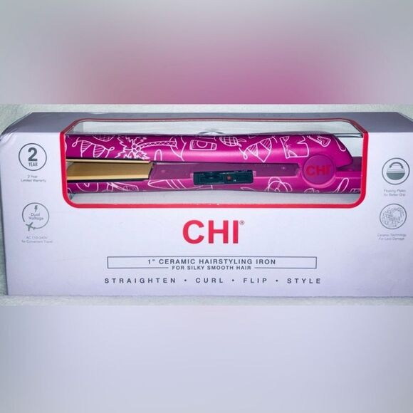 CHI See You At The Beach Limited Edition 1" Ceramic Hairstyling Iron - Picture 2 of 5